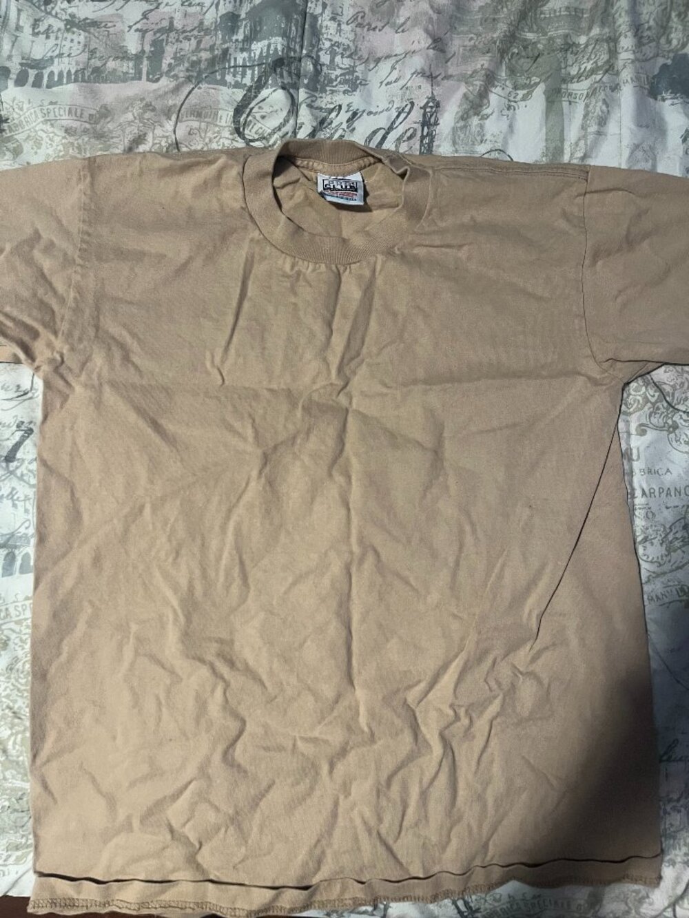 Pro club T shirt size M Tan Color
